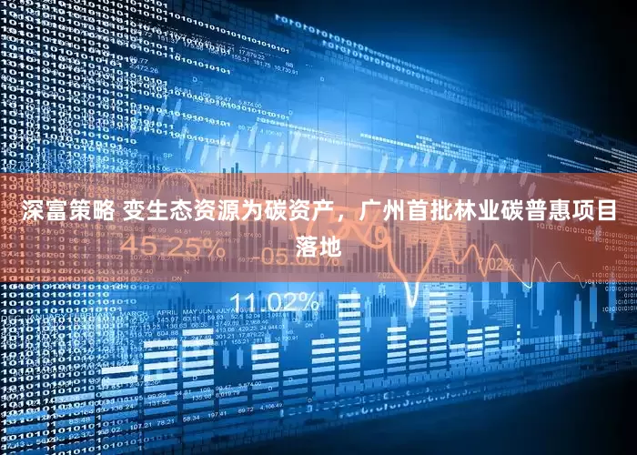 深富策略 变生态资源为碳资产，广州首批林业碳普惠项目落地