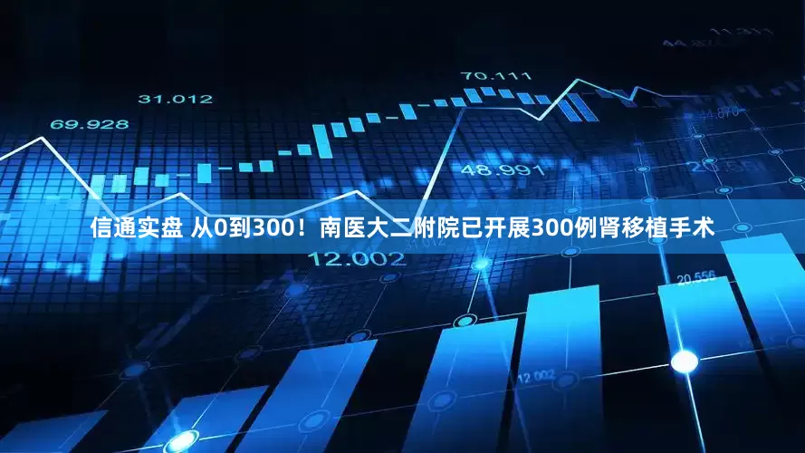 信通实盘 从0到300！南医大二附院已开展300例肾移植手术